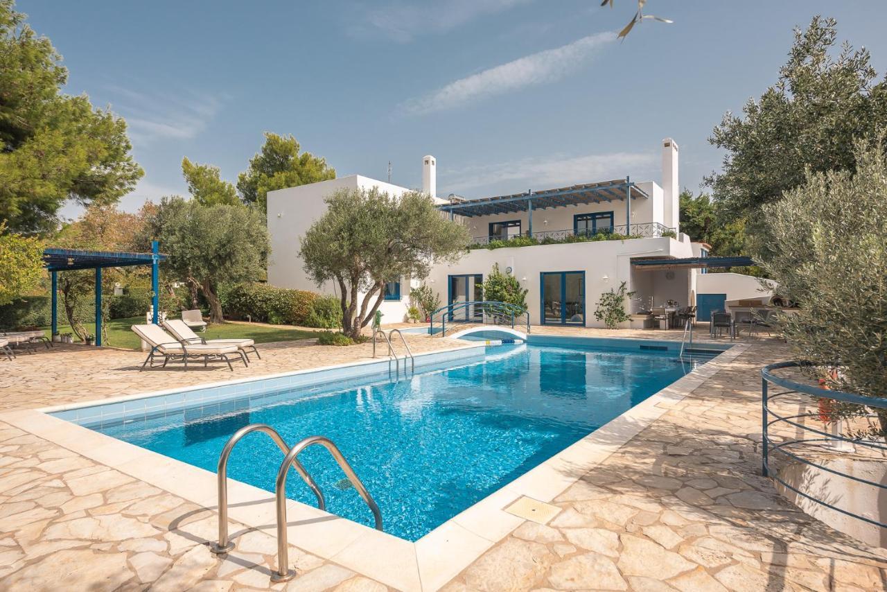 Summer Villa Pasiphae Private Pool - Bbq -Beach 2Min Σούνιο Εξωτερικό φωτογραφία