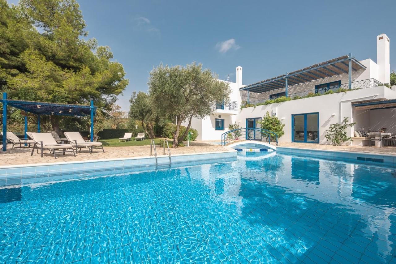 Summer Villa Pasiphae Private Pool - Bbq -Beach 2Min Σούνιο Εξωτερικό φωτογραφία